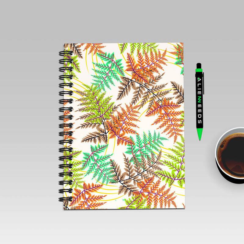 Colorful Leaf A5 Notebook - Alienneeds.in