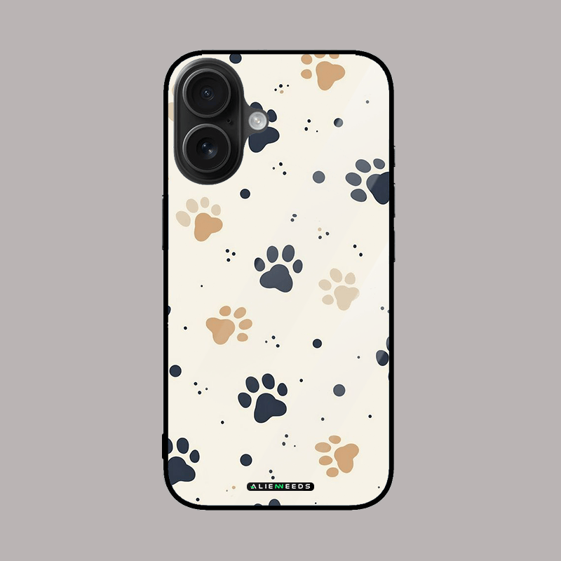 Paws glass case by alienneeds – cute animal design.