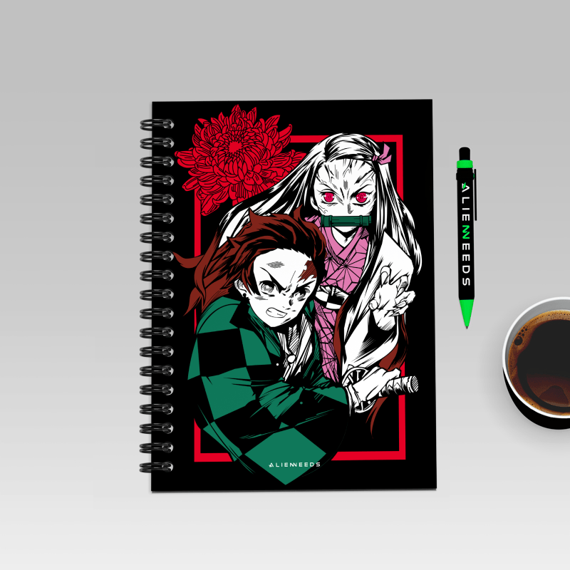 Nezuko Kamado – The Demon’s Resolve A5 Notebook - Alienneeds.in