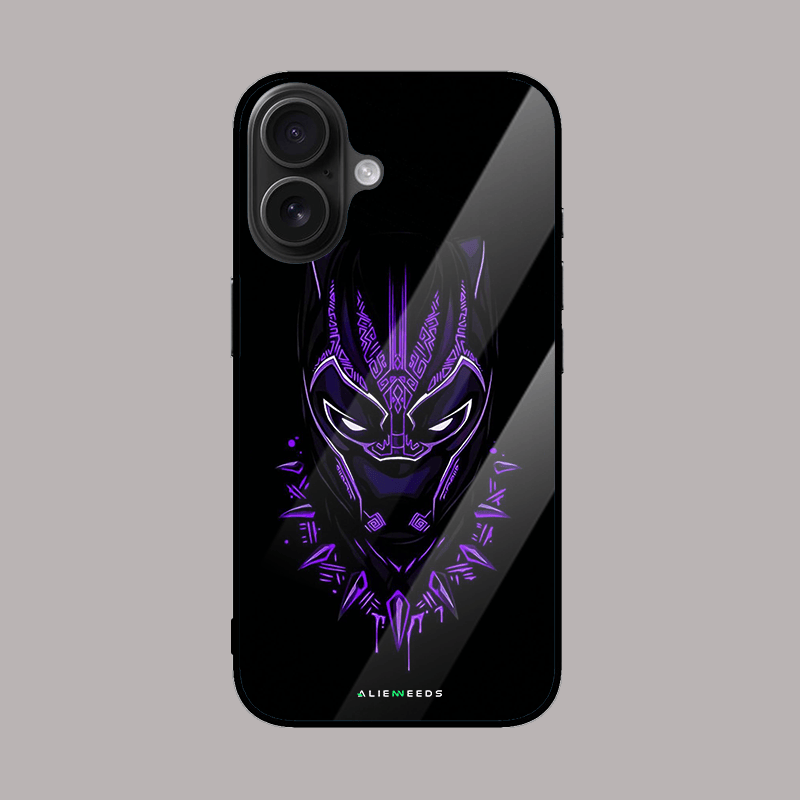 Panther glass phone case – fierce and stylish.