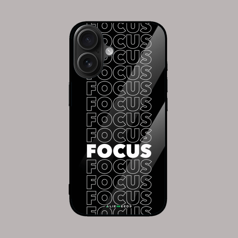 Focus Focus mobile phone case by alienneeds – motivational design.