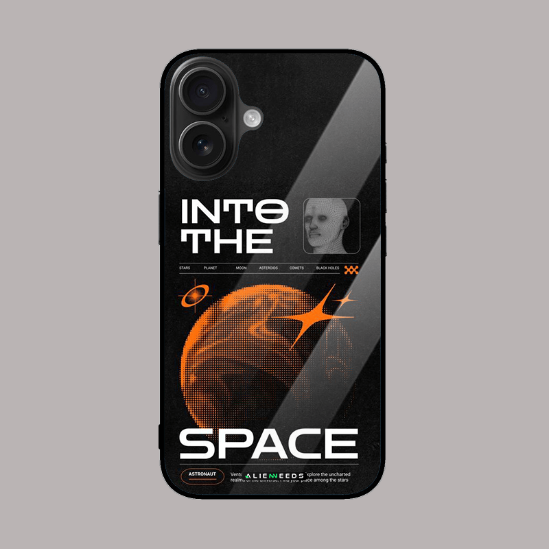 Into the space glass phone case by alienneeds – cosmic design.