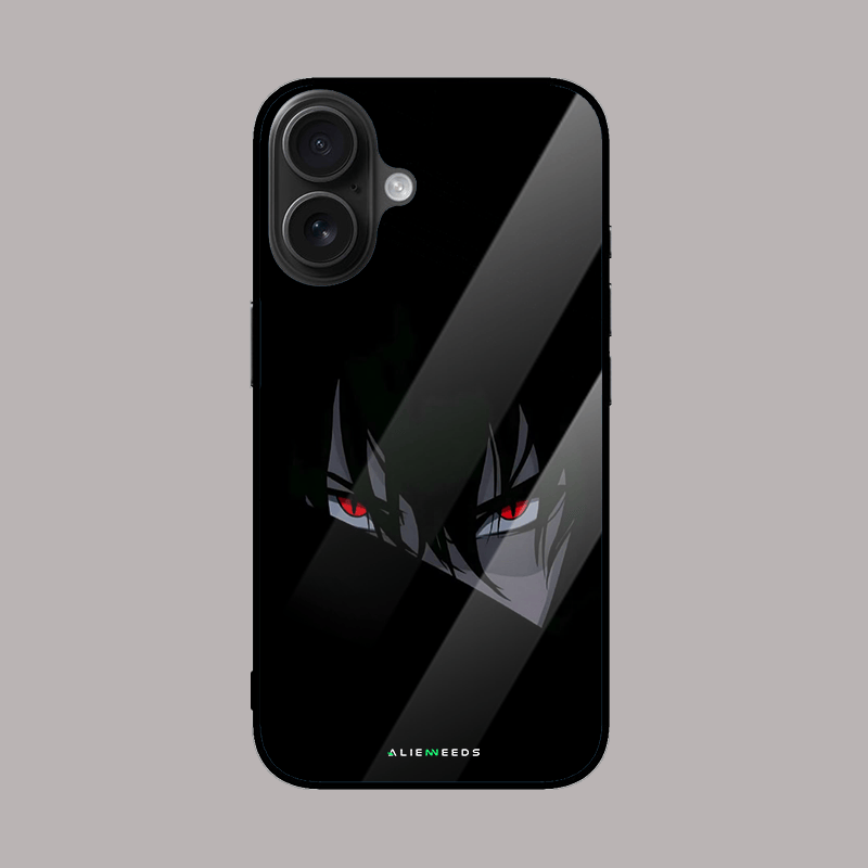 Sasuke Uchiha eye phone cover – anime-themed protective case.