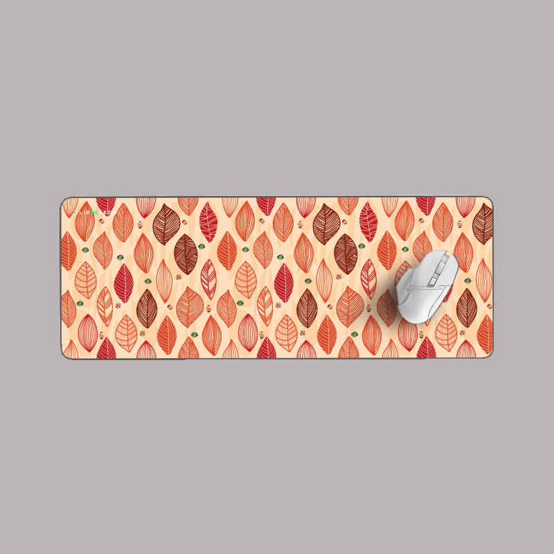 Autum Forest Leaf Desk Mat - Alienneeds.in