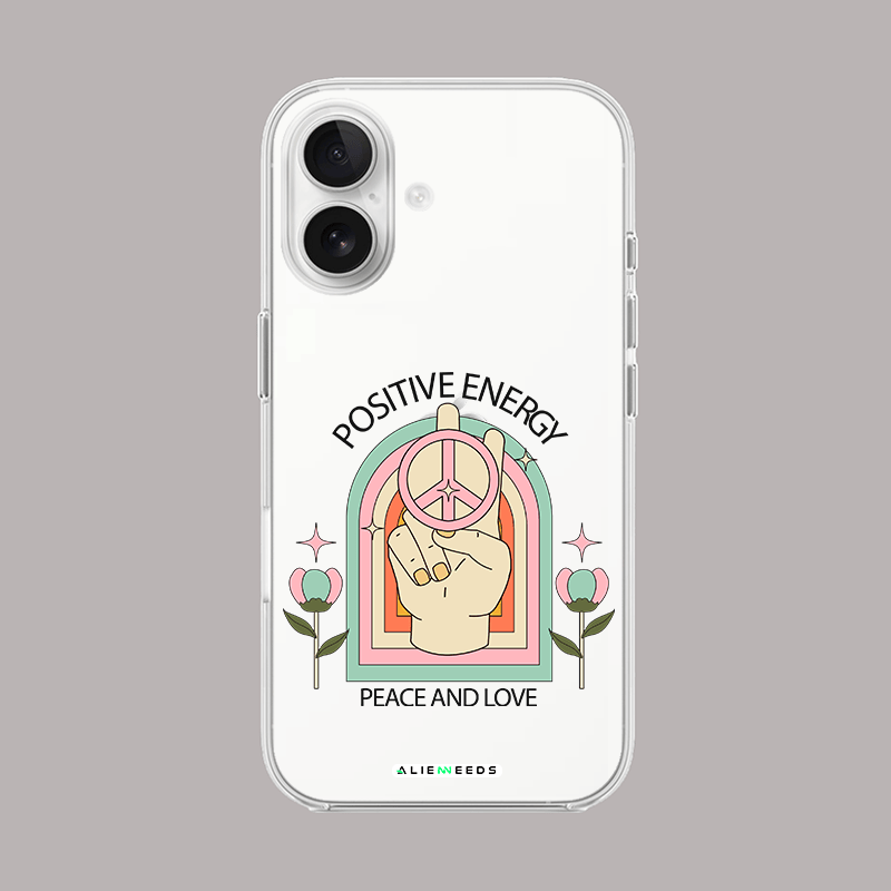 Positive Energy Pal radiant clear silicone by alienneeds – motivational design.