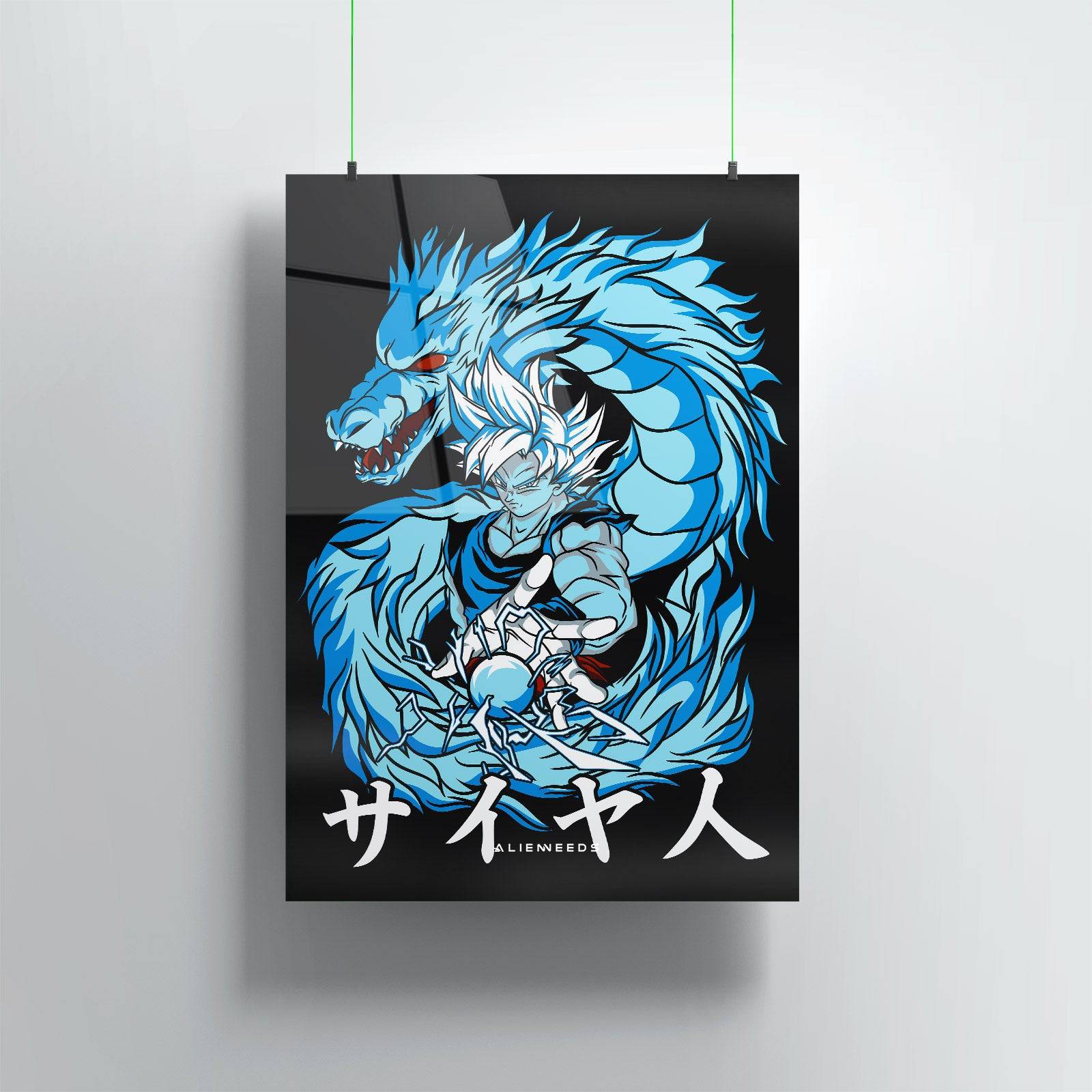 For Size 11.7 x 15.7 inches: Goku Super Saiyan Blue Metal Poster - Large 11.7 x 15.7 Inches - Premium Dragon Ball Z Wall Art.
For Size 8 x 11.7 inches: Goku Super Saiyan Blue Metal Poster - Standard 8 x 11.7 Inches - Dragon Ball Z Collectible.