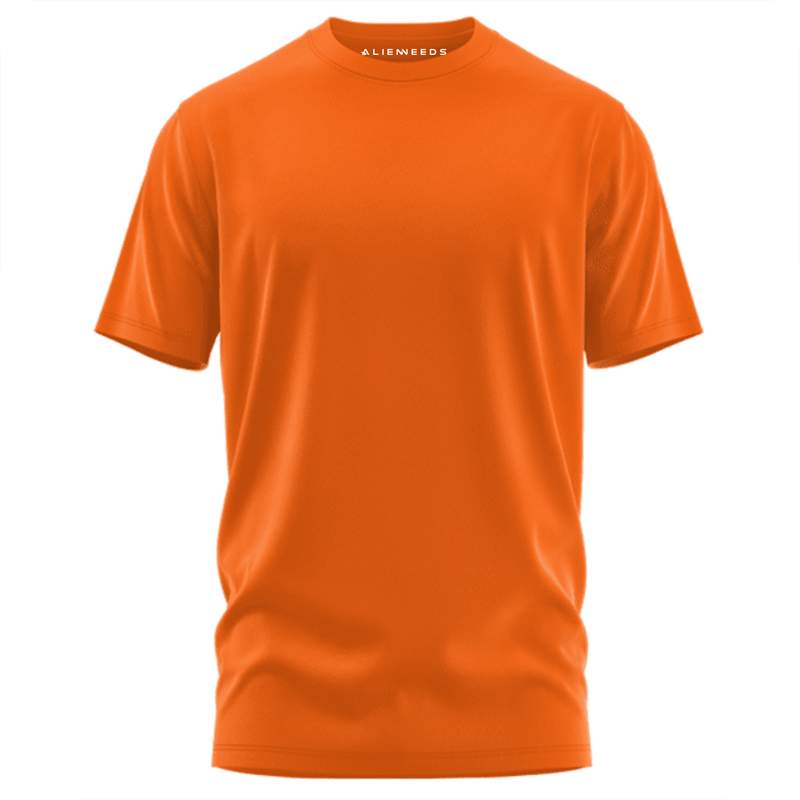 Orange Unisex Basic T-shirt - Alienneeds.in