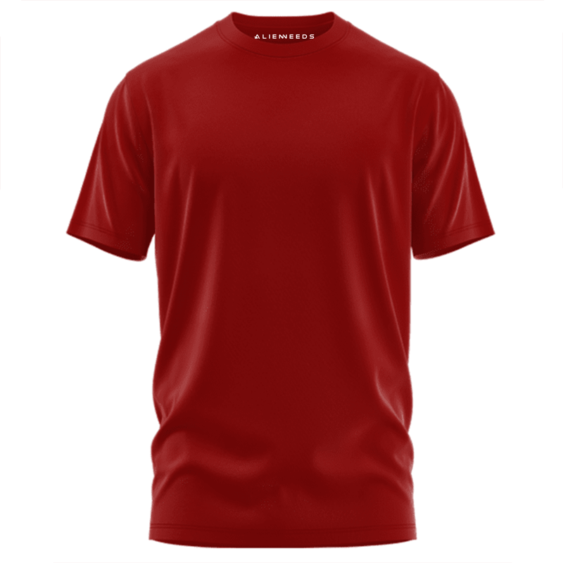 Red Unisex Basic T-shirt - Alienneeds.in