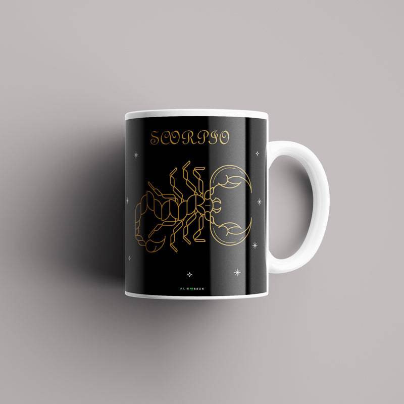 Scorpio Intense Energy Zodiac Mug – Alienneeds Custom Astrology Mug
