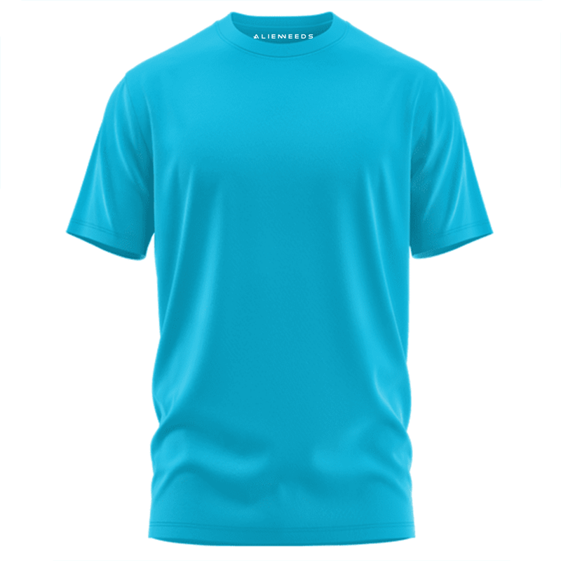 Sky Blue Unisex Basic T-shirt - Alienneeds.in