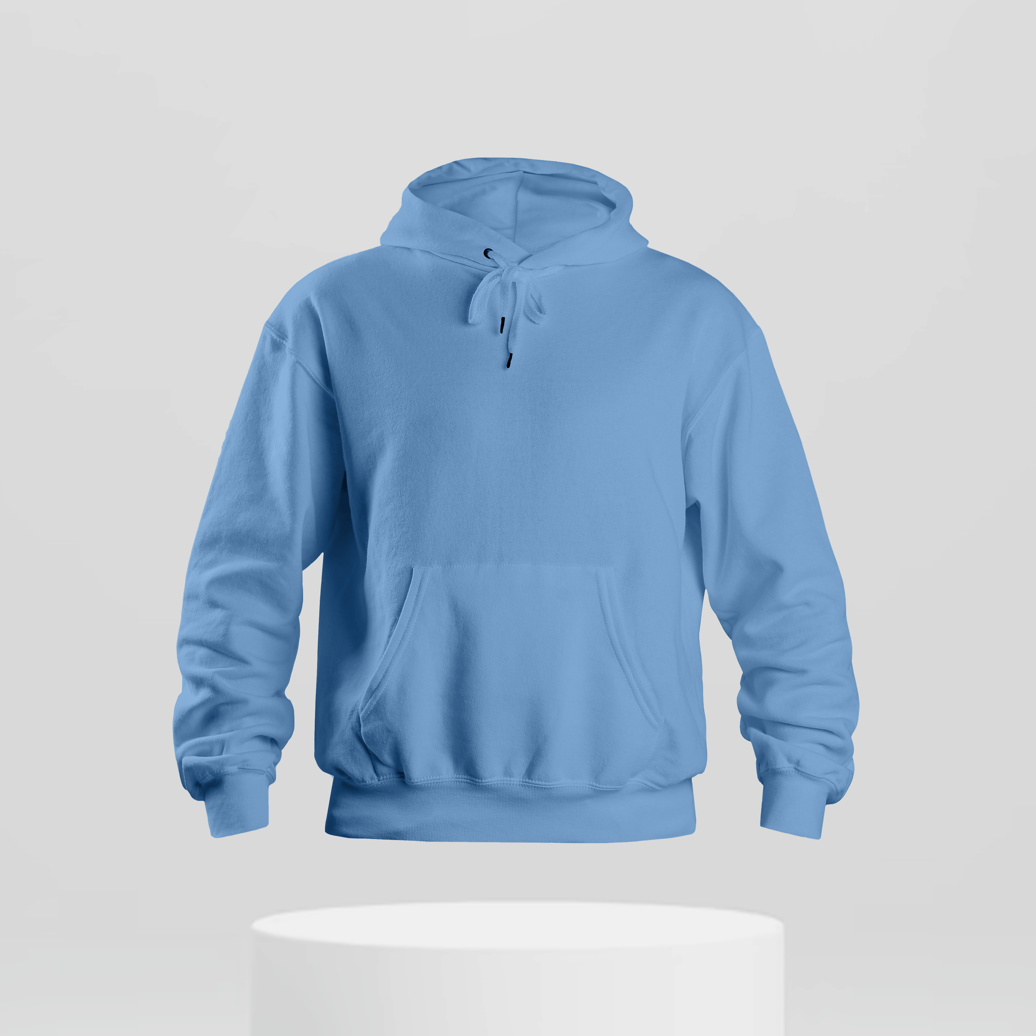 Baby Blue Unisex Basic Hoodie – Soft, comfortable hoodie for men and women in light blue color.