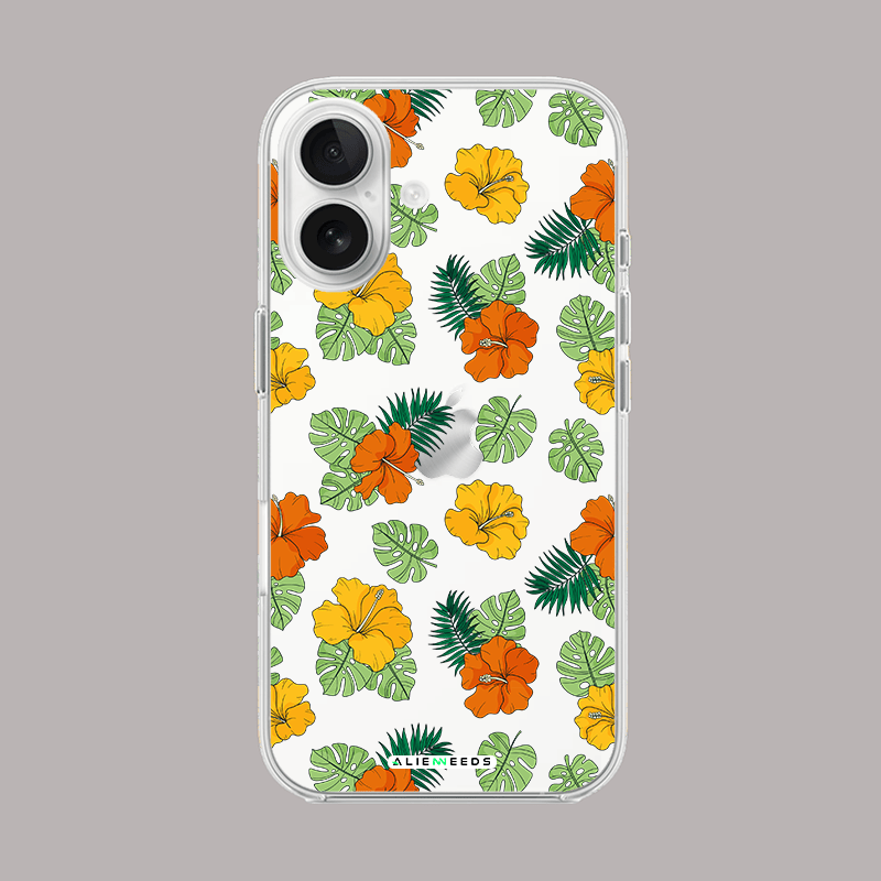 Monstera jungle luxe clear silicone phone case by alienneeds – botanical style.