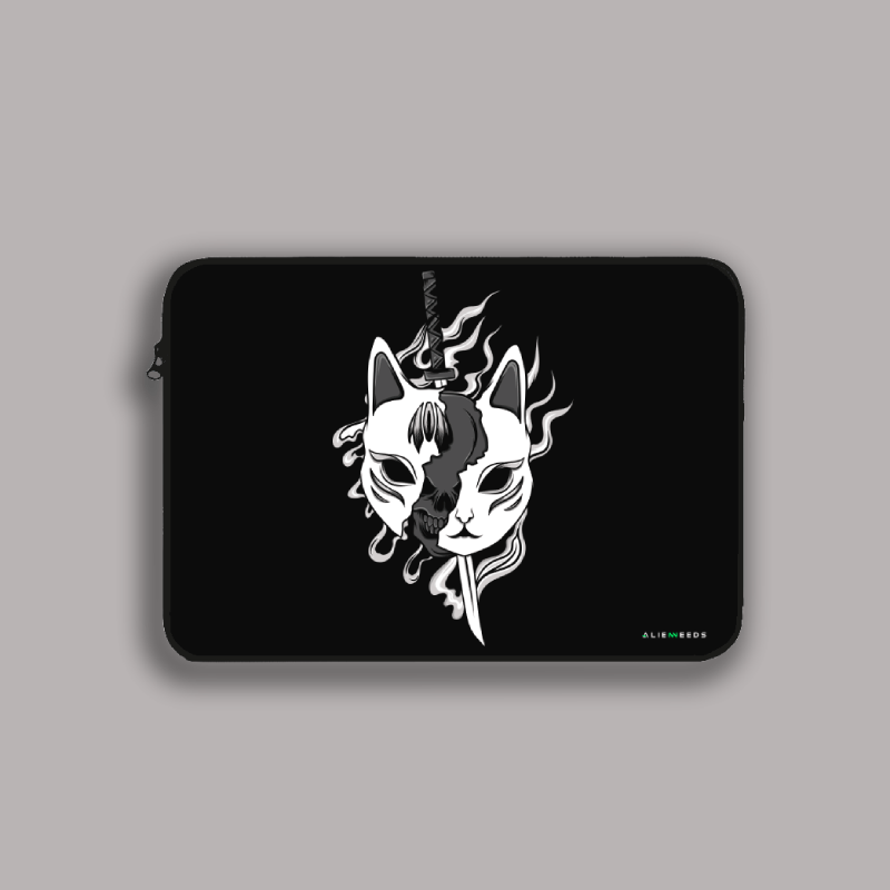 mask kitsune Laptop sleeve - Alienneeds.in
