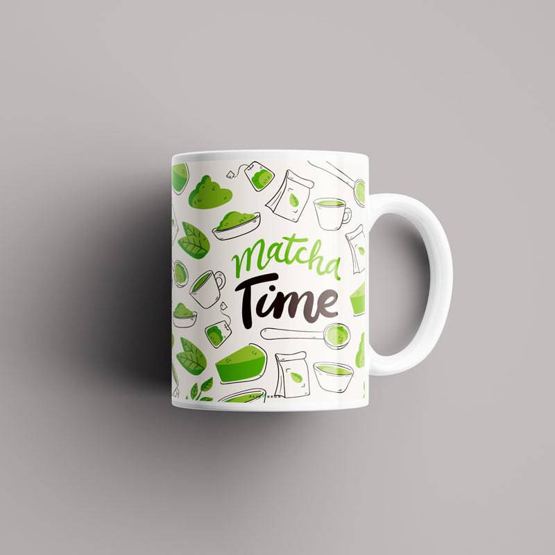 Match Time Mug – "Mystical 'Match Time' ceramic mug featuring an evil eye design with cosmic elements, perfect for daily coffee or tea."