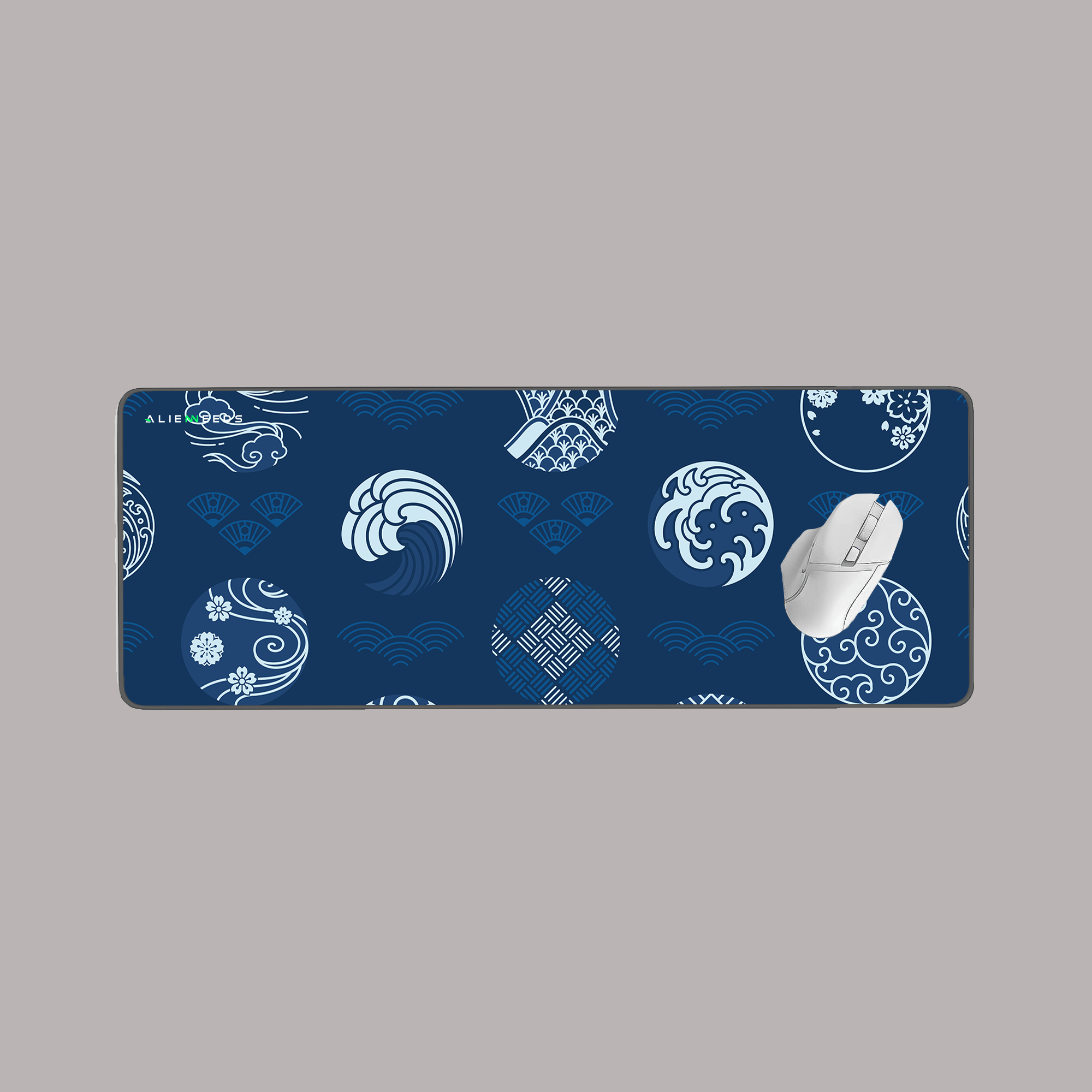 Japanese Washi Gaming Desk Mat - Traditional Aesthetic for Gamers - Alienneeds.in