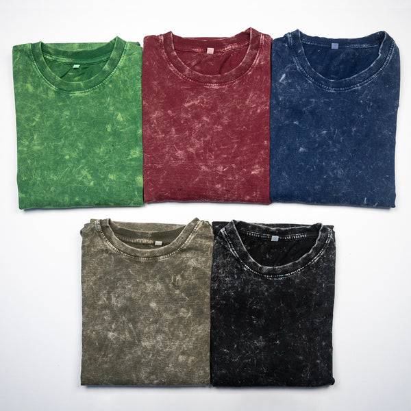 Navy Blue Oversized T-shirt with Acid-Wash Finish (Unisex) - Alienneeds.in