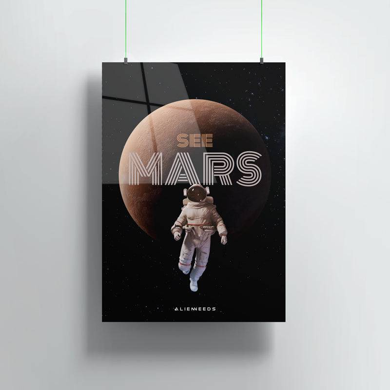 See Mars Premium Metal Poster Wall Art - Alienneeds.in