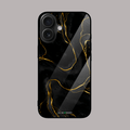 Black and gold marble glass case by alienneeds – luxury look.