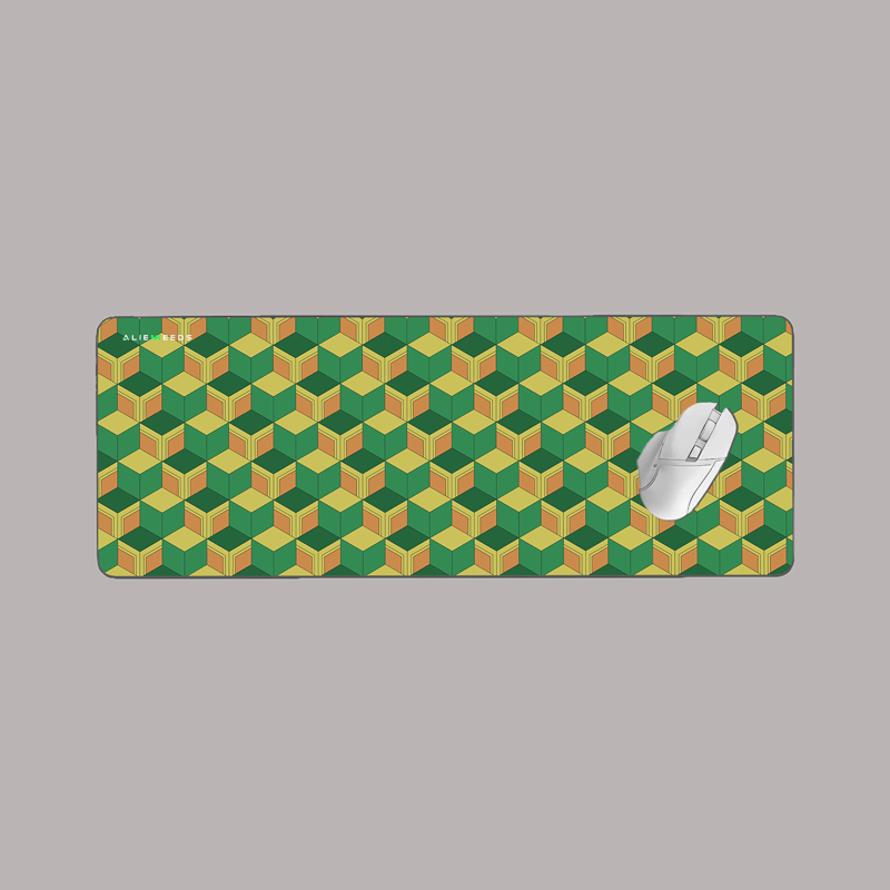 Abstract Wagara Pattern Desk Mat