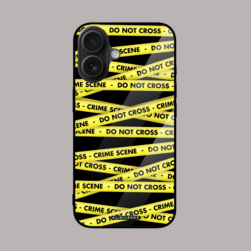 Crime scene do not cross glass case by alienneeds – edgy design.