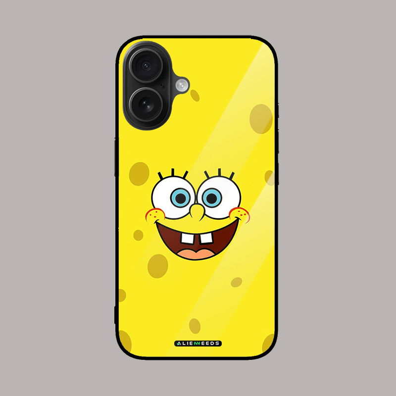 SpongeBob glass case by alienneeds – fun cartoon design.