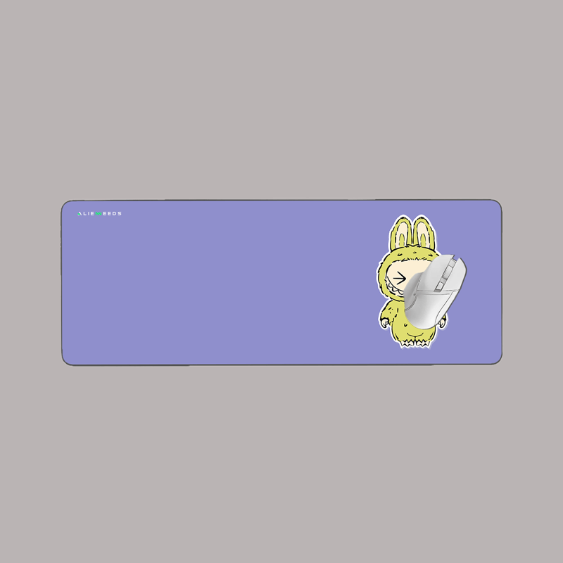 Yellow Labubu Desk Mat