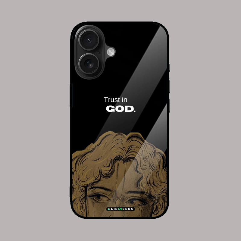 Trust the God mobile phone cover by alienneeds – spiritual design.
