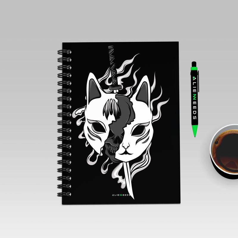 Mask Kitsune A5 Notebook - Alienneeds.in