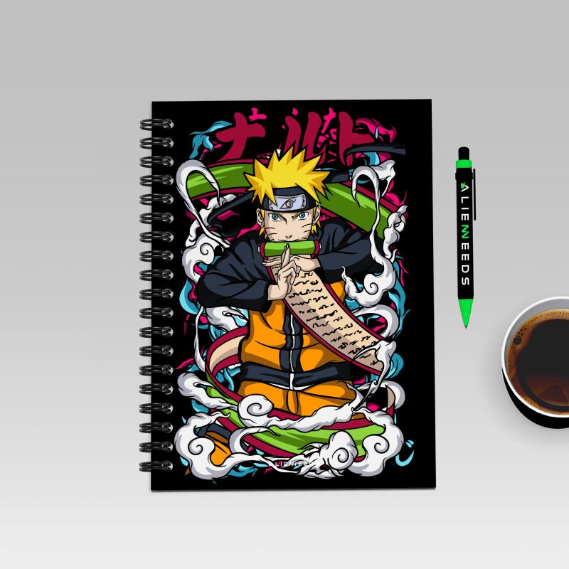 Naruto Uzumaki – Vibrant Spirit A5 Notebook - Alienneeds.in