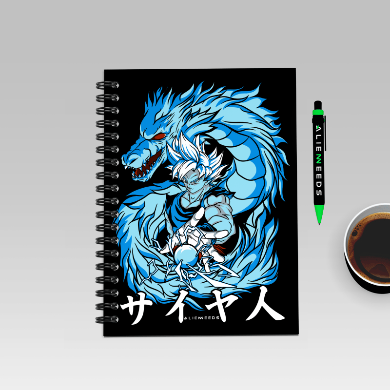 Goku Super Saiyan Blue – Limitless Power A5 Notebook - Alienneeds.in