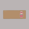 Pink Labubu Desk Mat