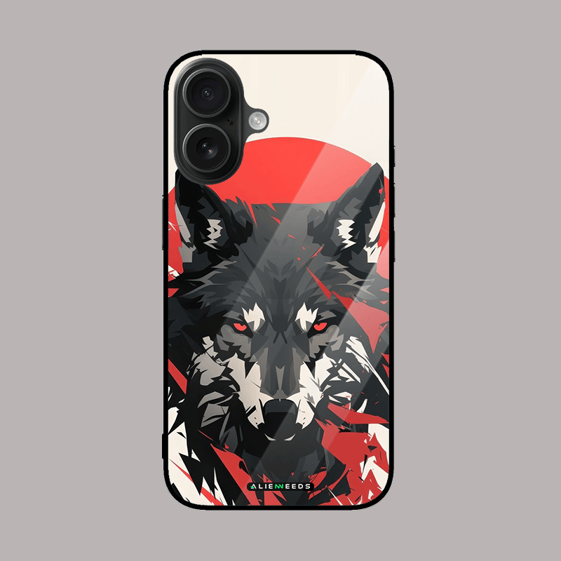 The Wolf mobile phone case by alienneeds – fierce design.