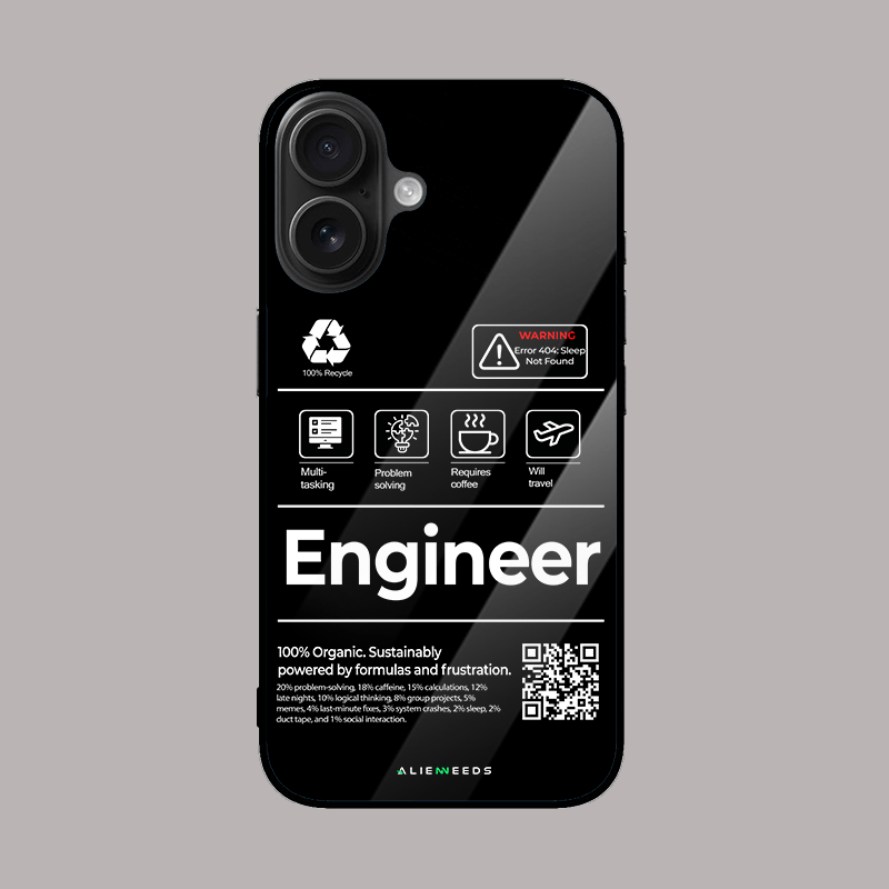The Engineer mobile phone cover – tech glass case.