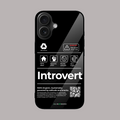 The Introvert glass case by alienneeds – minimalist design.