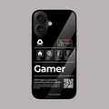 The Gamer glass phone case by alienneeds – gaming design.