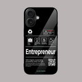 The Entrepreneur mobile phone cover – stylish glass case.