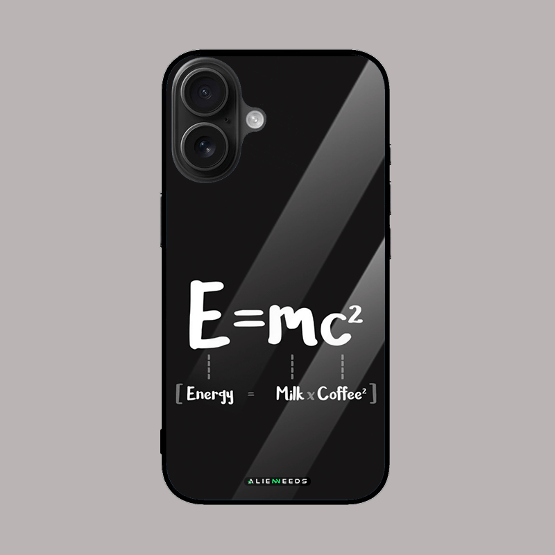 Energy milk coffee glass case – quirky phone cover.