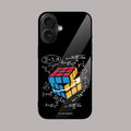 Rubik’s cubes glass case – colorful and fun phone cover.