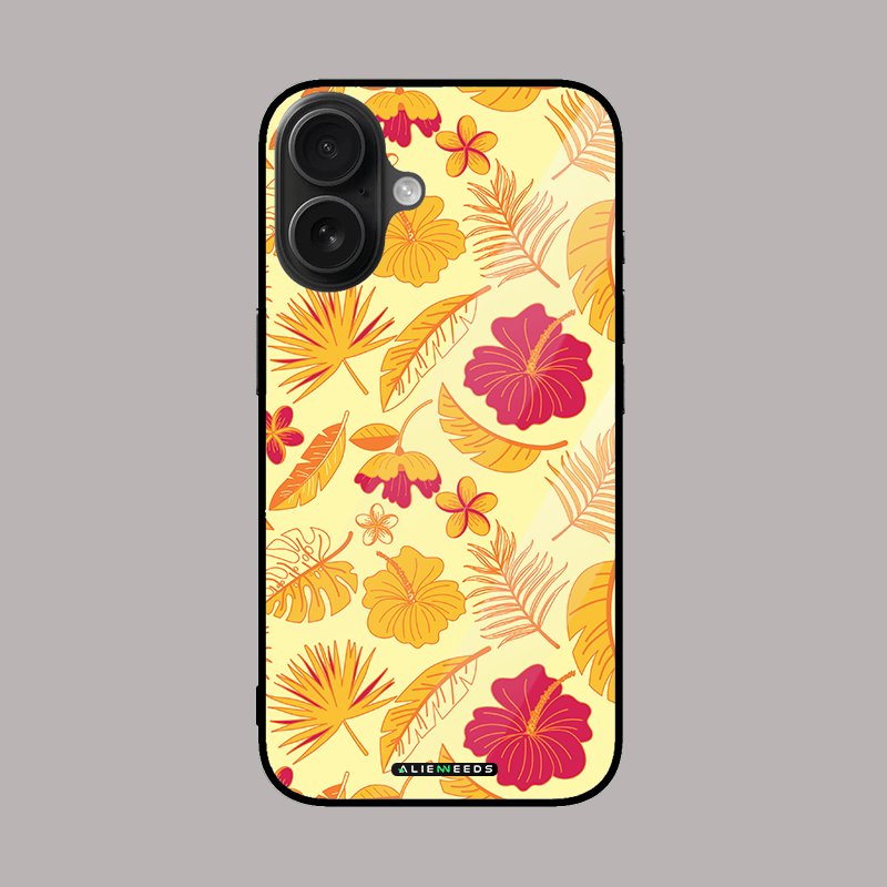 Sun-kissed exotic garden glass case by alienneeds – bright and elegant.