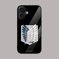 Attack on Titan anime phone cover – protective glass case by alienneeds.