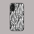 Zebra stripe striped glass case by alienneeds – bold pattern.