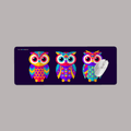 Colorful Owls Desk Mat