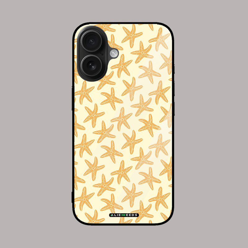 Star fish coastal glass phone case by alienneeds – beach theme design.