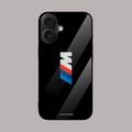 BMW M Logo performance glass phone case – sporty design.