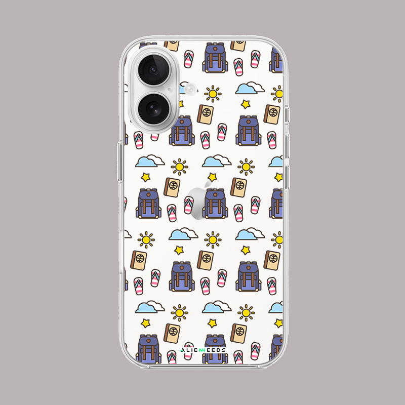 Traveler's pack nomad clear silicone by alienneeds – wanderlust theme.