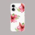 Pink hibiscus bloom clear silicone by alienneeds – floral design.