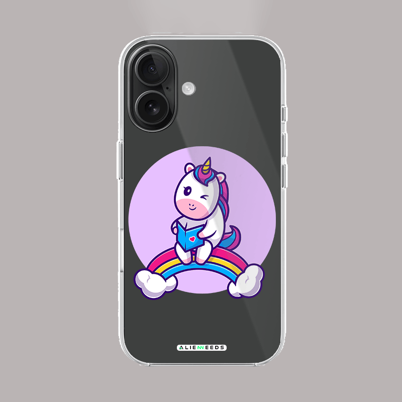 Cute unicorn magical clear silicone by alienneeds.