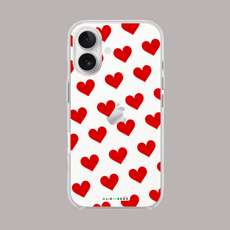 Heart pattern lovely clear silicone by alienneeds.