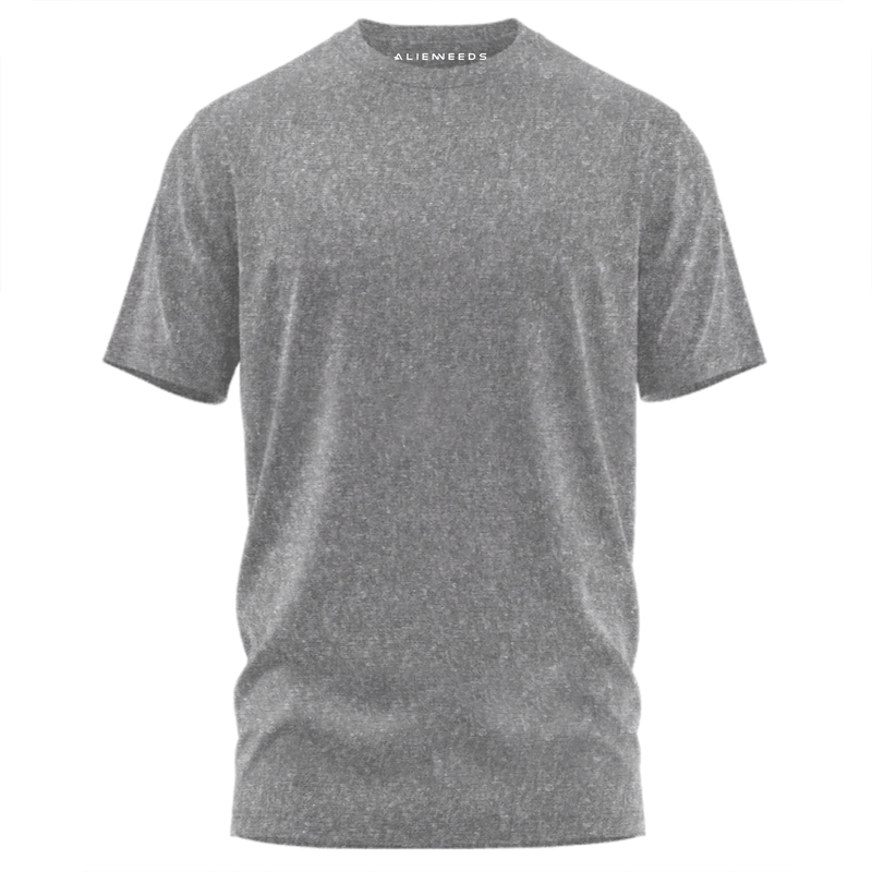 Charcoal Melange Unisex Basic T-shirt - Alienneeds.in