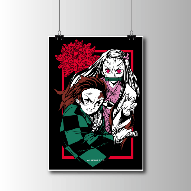 Nezuko Kamado – The Demon’s Resolve Poster - Alienneeds.in